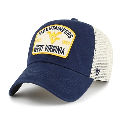 West Virginia 47 Brand McCall Clean Up Snapback Cap