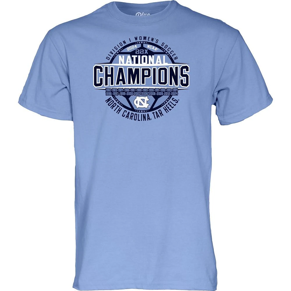 UNC 2024 22x NCAA Women's Soccer National Champs Tee