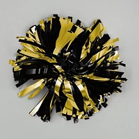 Black and Gold Go Team Spirit Wrist Pom