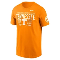 Tennessee Nike Football National Champion List Cotton Tee