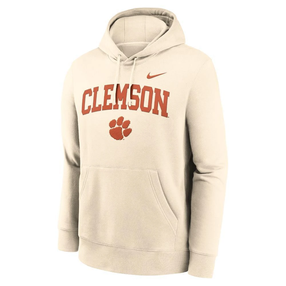 Clemson Nike Arch Club Fleece Hoodie