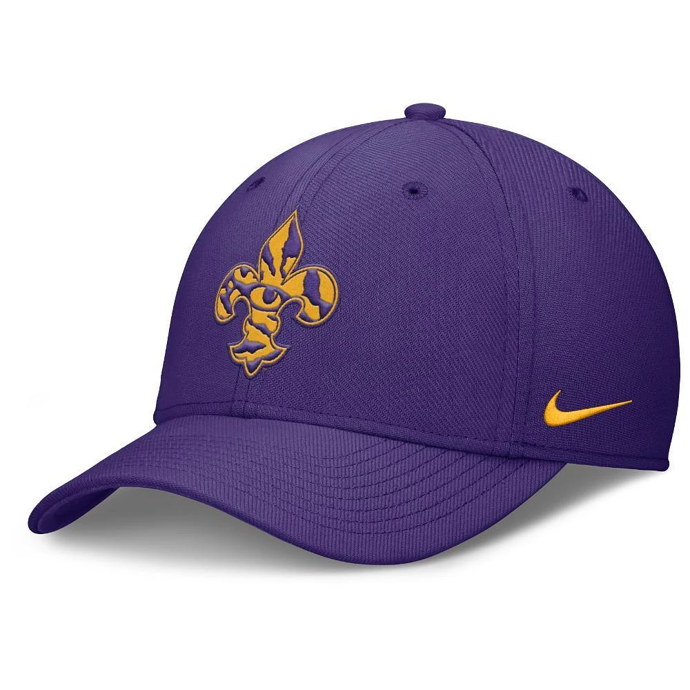 LSU Nike Rise Local Structured Swooshflex Cap