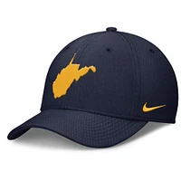 West Virginia Nike Rise Local Structured Swooshflex Cap