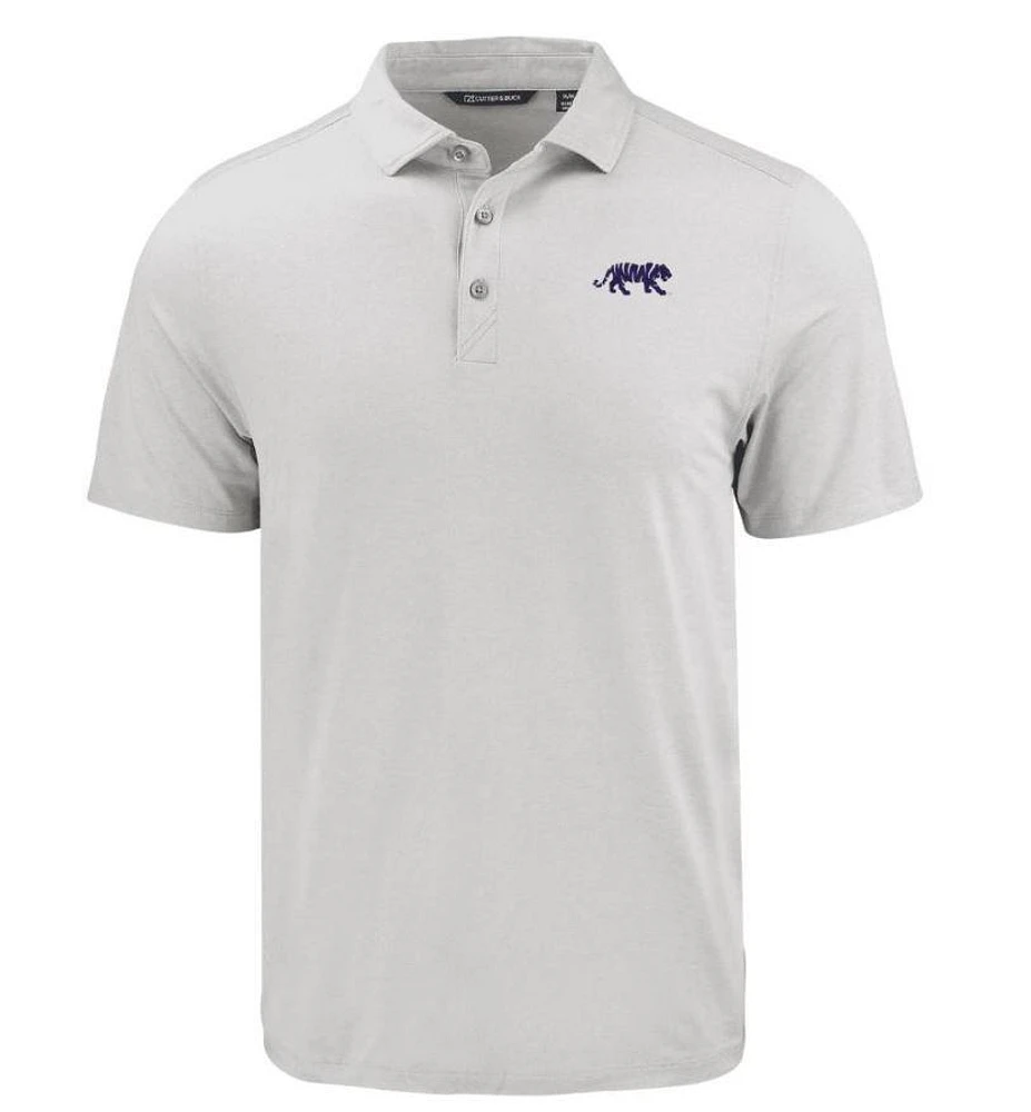 LSU Cutter & Buck Silhouette Coastline Epic Comfort Eco Polo