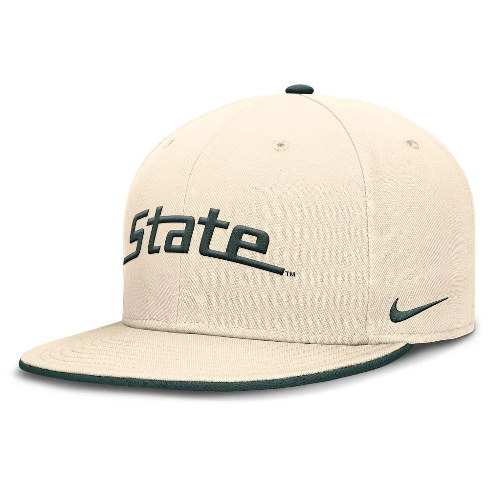 Michigan State Nike Dri-Fit Pro Structured Round Bill Fitted Cap
