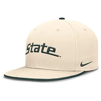 Michigan State Nike Dri-Fit Pro Structured Round Bill Fitted Cap