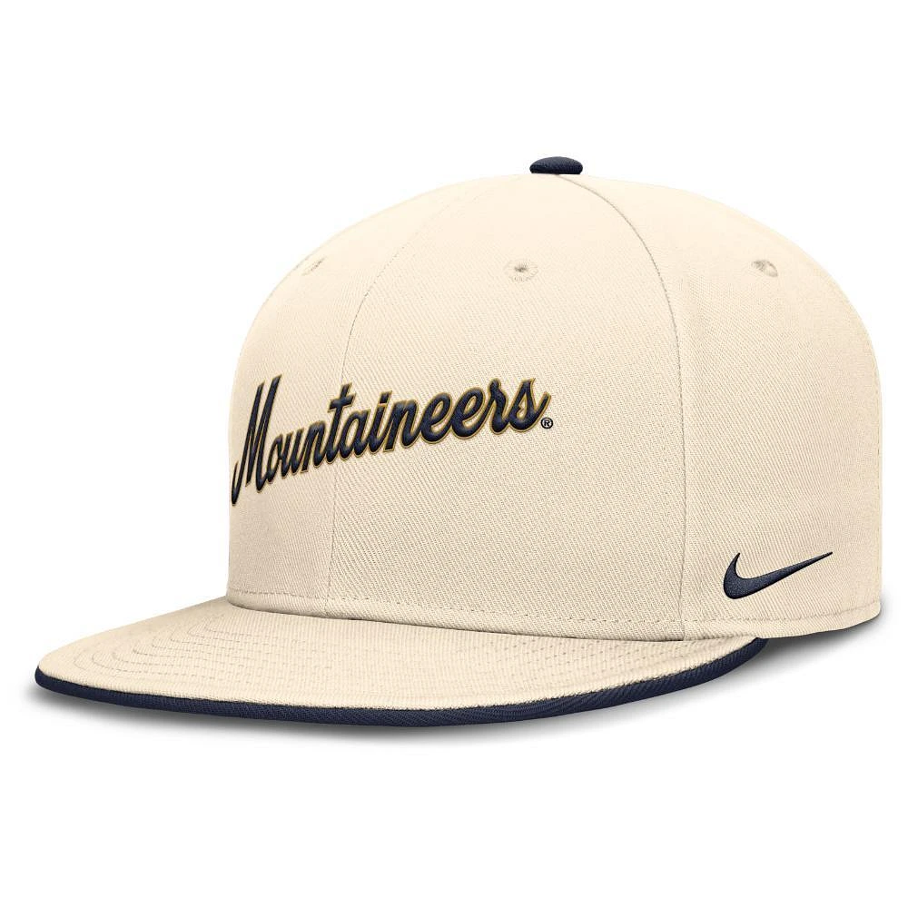 West Virginia Nike Dri-Fit Pro Structured Round Bill Fitted Cap