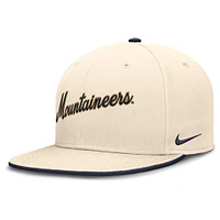 West Virginia Nike Dri-Fit Pro Structured Round Bill Fitted Cap