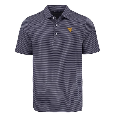 West Virginia Cutter & Buck Forge Fine Line Polo