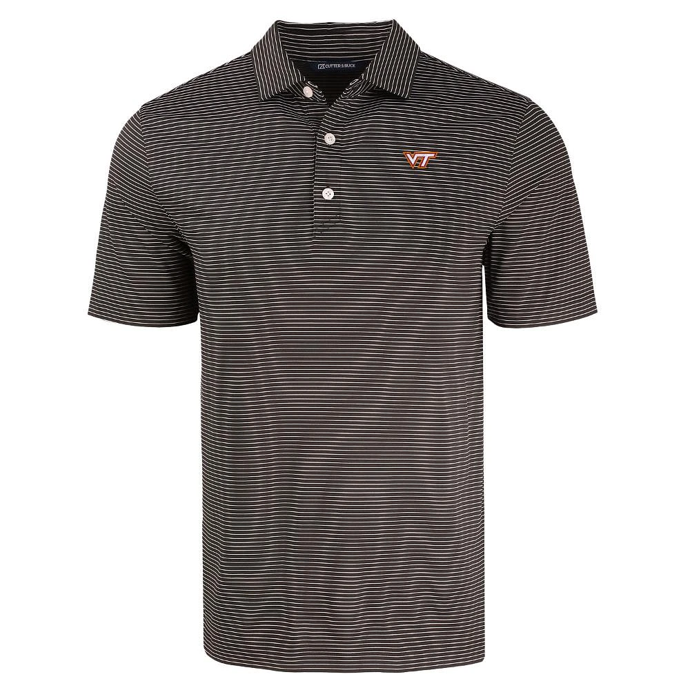 Virginia Tech Cutter & Buck Forge Fine Line Polo