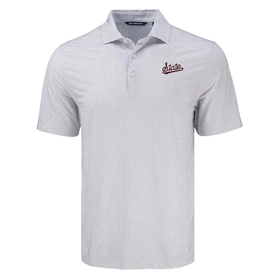 Mississippi State Cutter & Buck Pike Eco Diamond Dot Polo