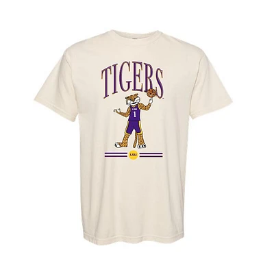 LSU Spinning Basketball Mike Comfort Colors Tee