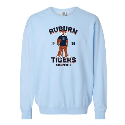 Auburn Tigers Aubie Basketball 1856 Comfort Colors Crew