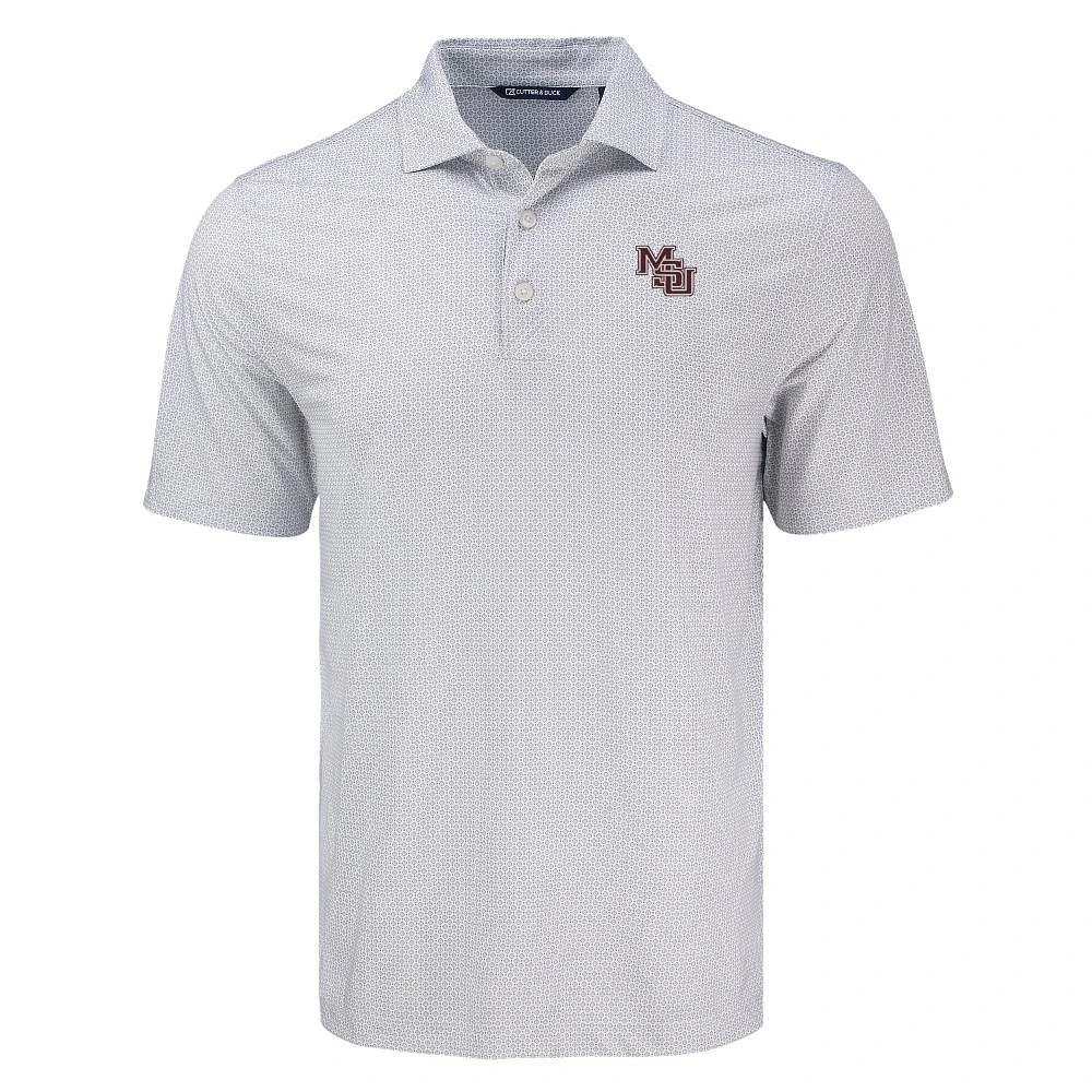 Mississippi State Cutter & Buck Vault Interlock Pike Eco Diamond Dot Polo