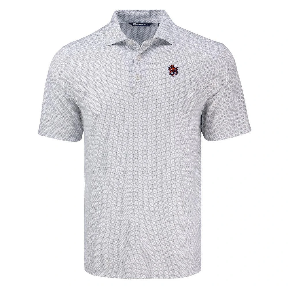 Auburn Cutter & Buck Vault Cartoon Pike Eco Diamond Dot Polo