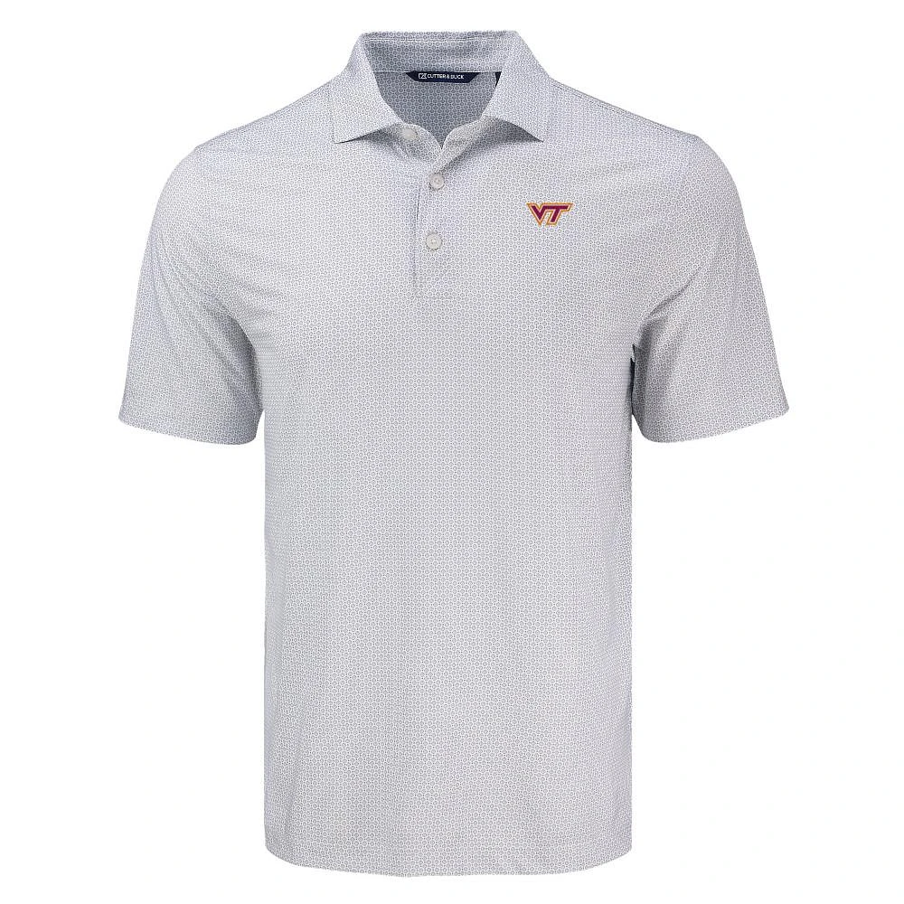 Virginia Tech Cutter & Buck Pike Eco Diamond Dot Polo