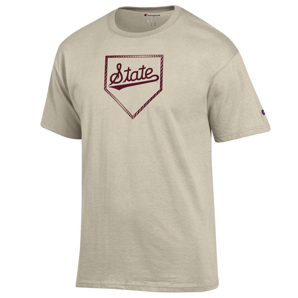 Mississippi State Champion Baseball Plate Logo Tee