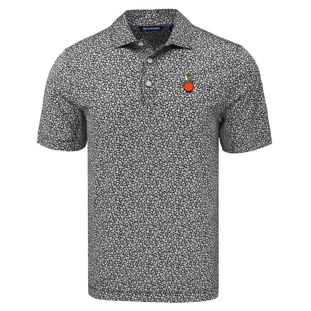 UCF Cutter & Buck Vault Citro Pike Eco Flora Print Polo