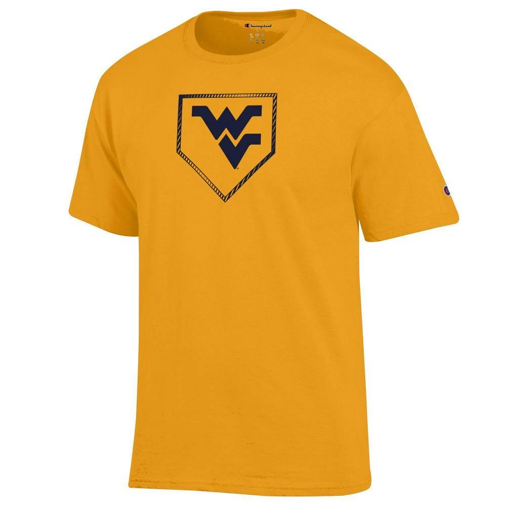 West Virginia Champion Baseball Plate Logo Tee