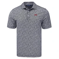 Nebraska Cutter & Buck Pike Eco Flora Print Polo