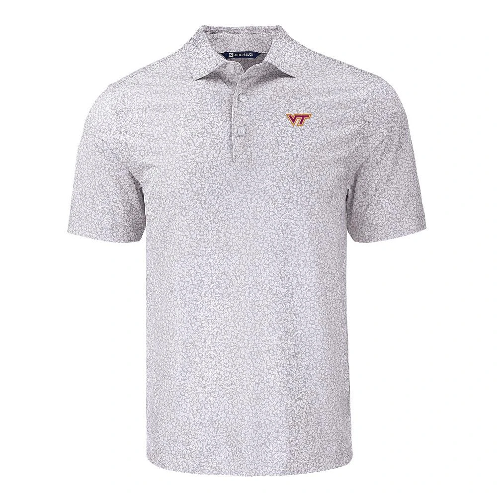 Virginia Tech Cutter & Buck Pike Eco Flora Print Polo