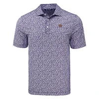 LSU Cutter & Buck Vault Sailor Pike Eco Flora Print Polo