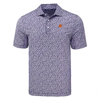 Clemson Cutter & Buck Pike Eco Flora Print Polo