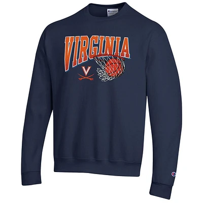 Virginia Champion Wordmark Basketball Net Logo Crew