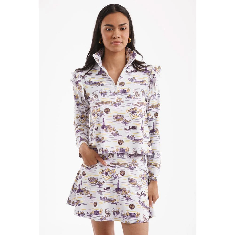 LSU Smith & Quinn Tailgate Toile Print Molly Skort