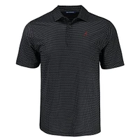 Alabama Cutter & Buck Pike Eco Shadow Check Print Polo