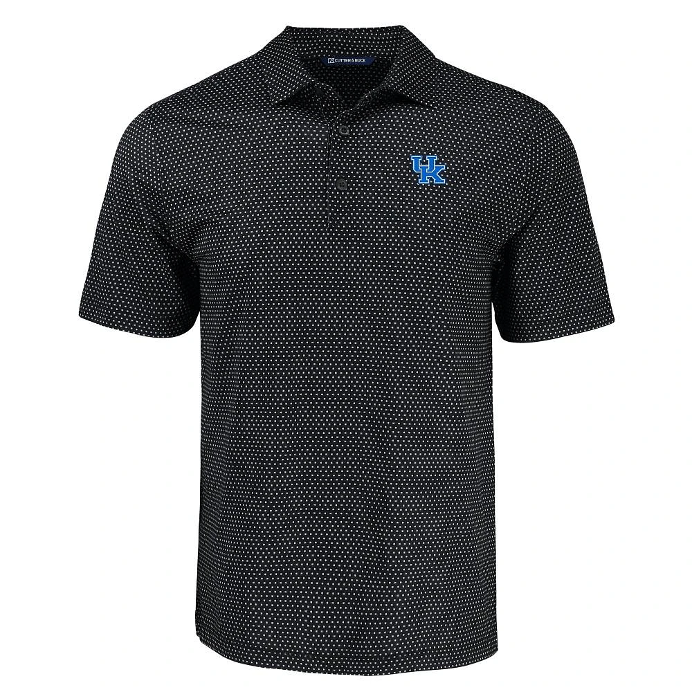 Kentucky Cutter & Buck Pike Eco Shadow Check Print Polo