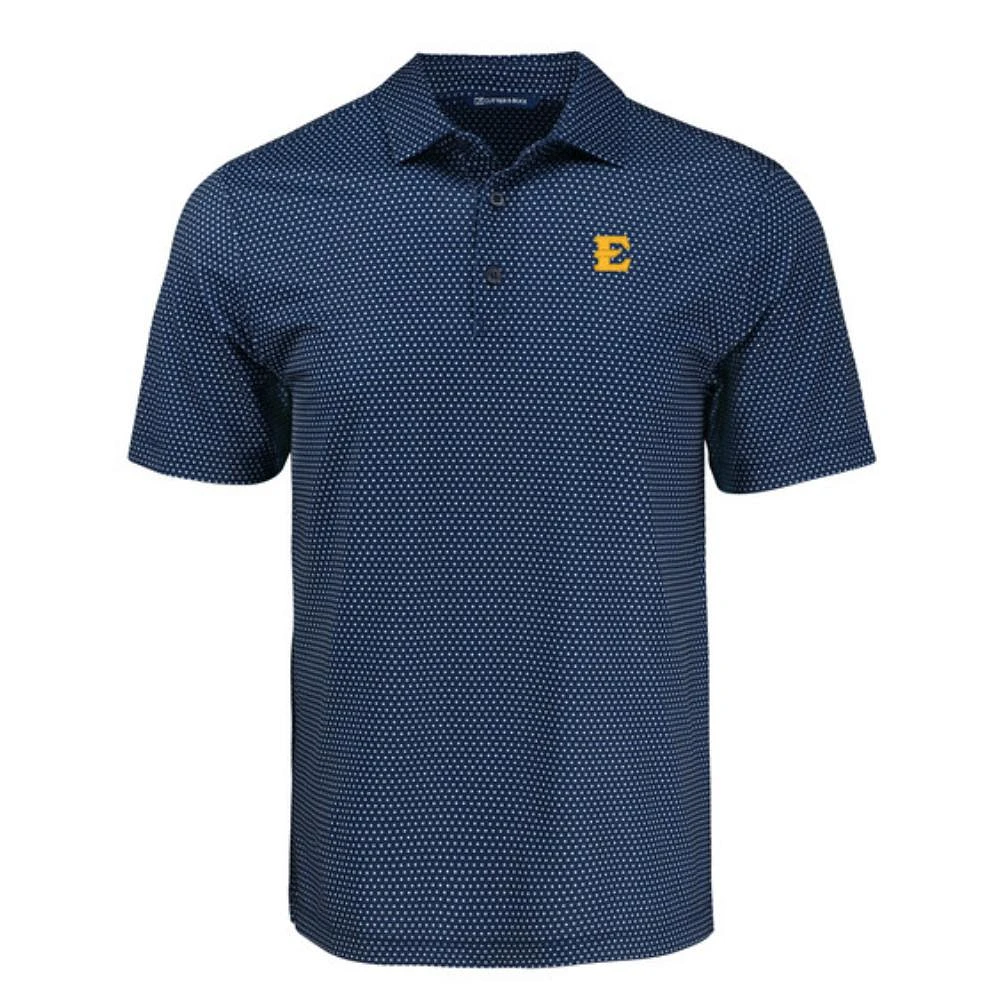 ETSU Cutter & Buck Pike Eco Shadow Check Print Polo