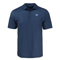 UNC Cutter & Buck Pike Eco Shadow Check Print Polo