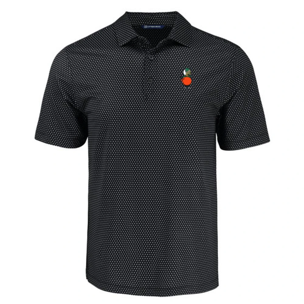 UCF Cutter & Buck Vault Citro Pike Eco Shadow Check Print Polo