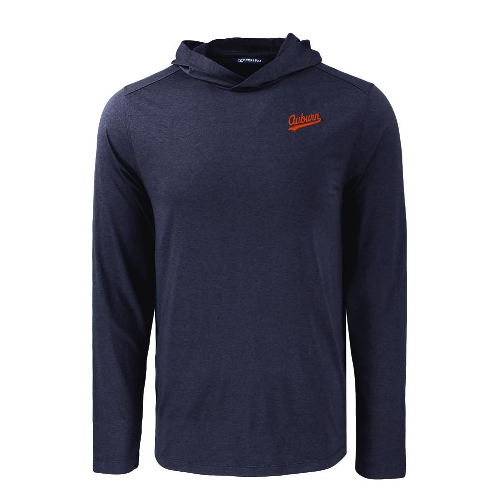 Auburn Cutter & Buck Vault Script Coastline Epic Comfort Hooded Shirt