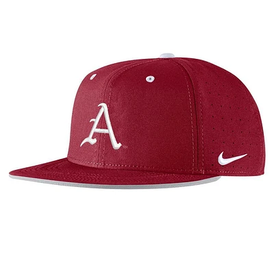 Arkansas Nike Aero True Fitted Baseball Cap