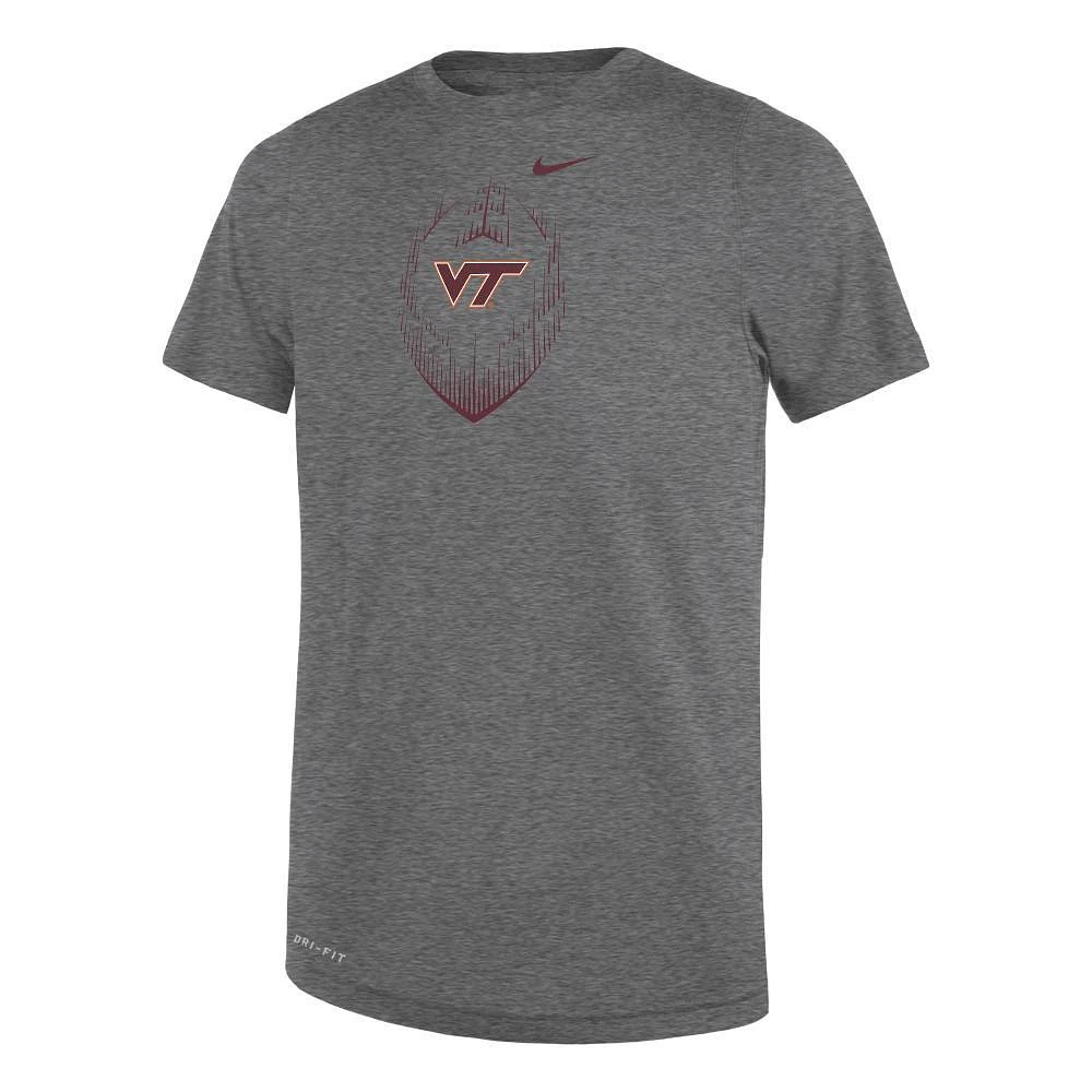 Virginia Tech Nike Kids Legend Football Tee