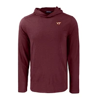 Virginia Tech Cutter & Buck Coastline Epic Hooded Shirt