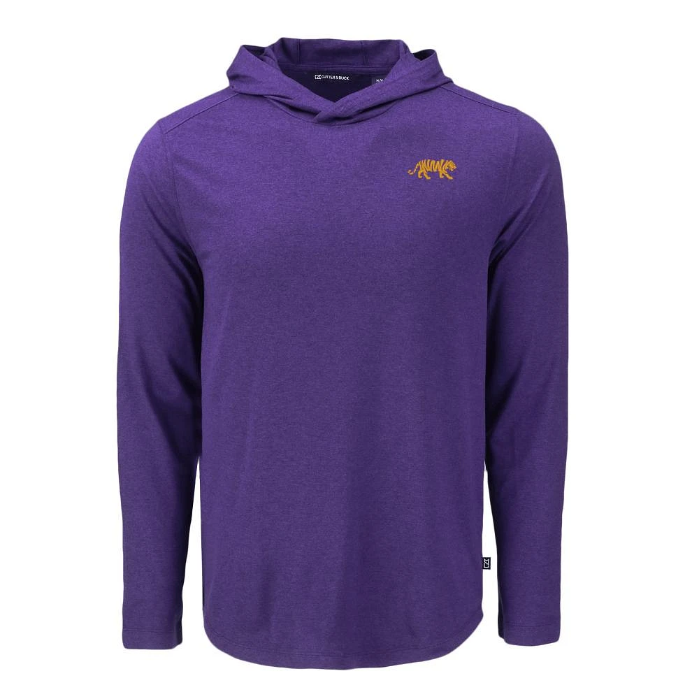 LSU Cutter & Buck Silhouette Coastline Epic Hooded Shirt