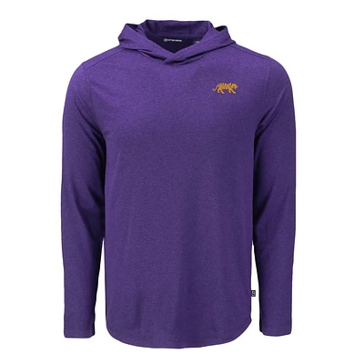 LSU Cutter & Buck Silhouette Coastline Epic Hooded Shirt