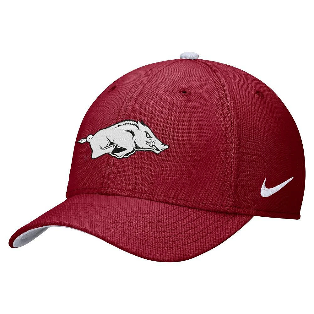 Arkansas Nike Dri-Fit Rise Structured Swooshflex Cap