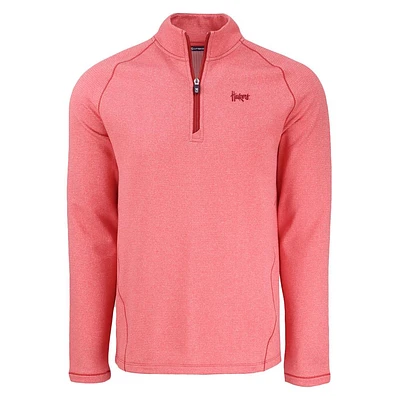 Nebraska Cutter & Buck Script Peshastin Eco Fleece 1/2 Zip Pullover