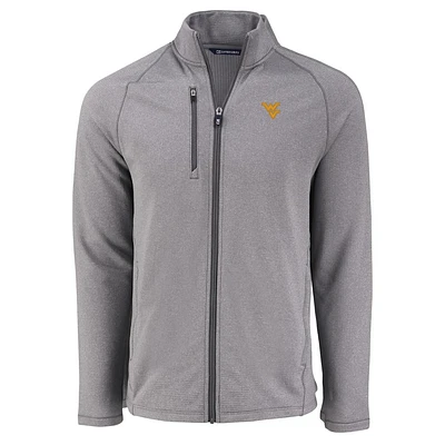 West Virginia Cutter & Buck Peshastin Eco Fleece Full Zip Jacket