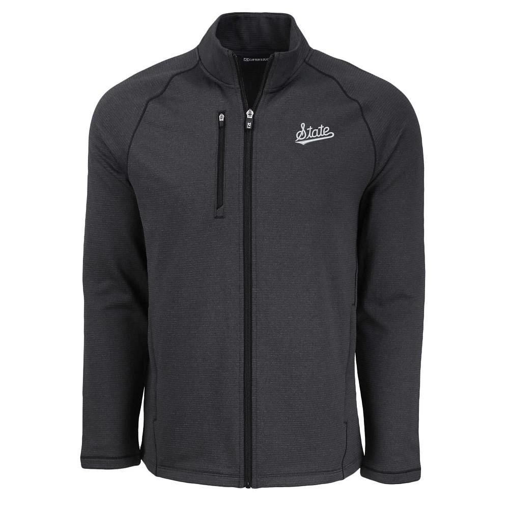 Mississippi State Cutter & Buck Peshastin Eco Fleece Full Zip Jacket