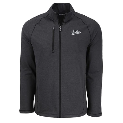 Mississippi State Cutter & Buck Peshastin Eco Fleece Full Zip Jacket