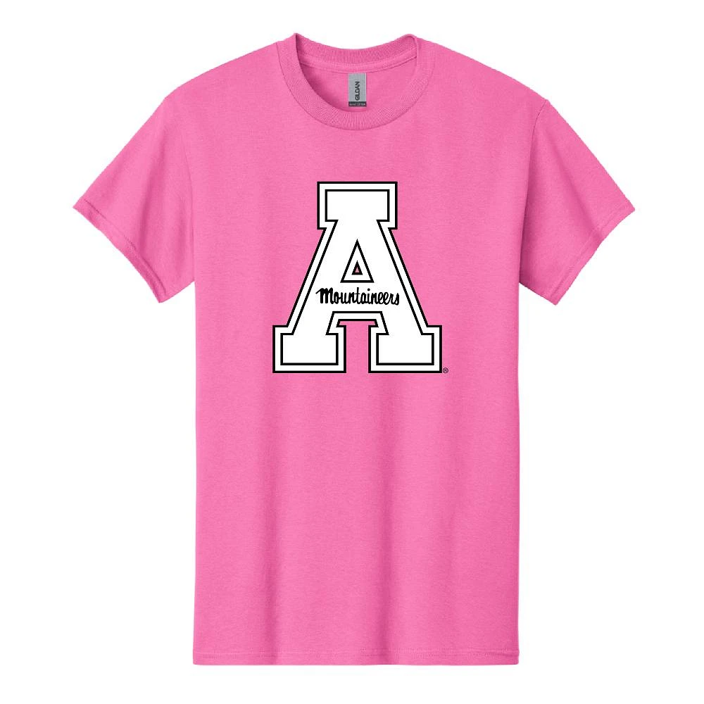 App State Giant Logo Block A Pink Tee