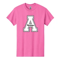 App State Giant Logo Block A Pink Tee