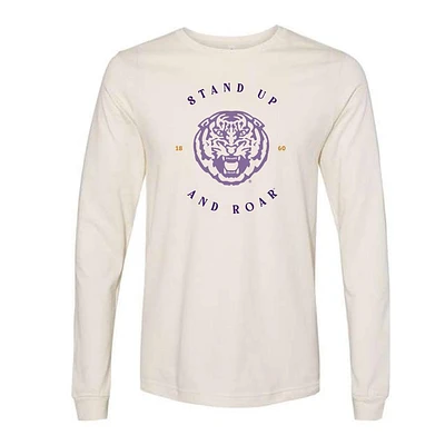 LSU Stand Up and Roar Long Sleeve Bella Tee