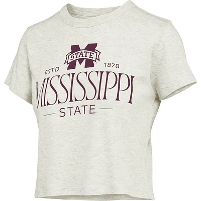 Mississippi State Pressbox Silverton Danni Semi Fitted Waist Length Tee