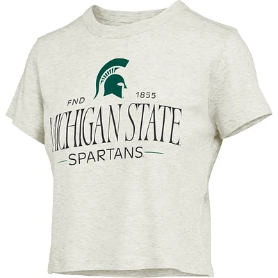Michigan State Pressbox Silverton Danni Semi Fitted Waist Length Tee